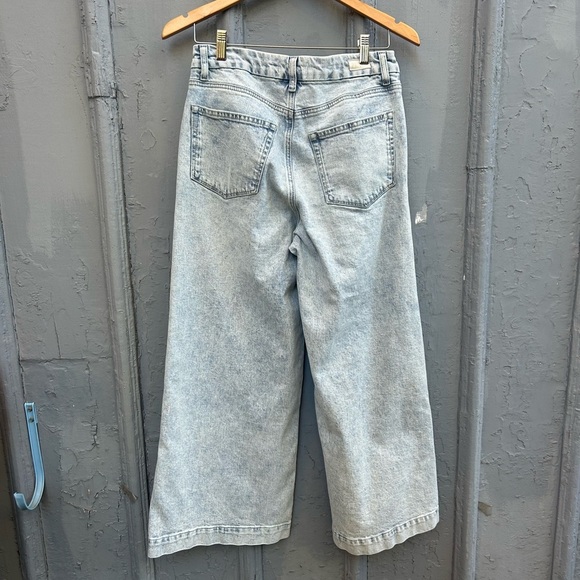 Paige Harper Wide Leg Ankle Pant with embroidery, size 29 - Picture 4 of 12